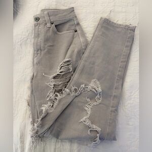 American Eagle Ripped Straight Jeans